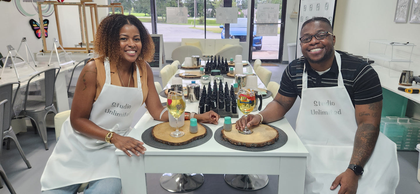 Paint & Create a Wine Glass or Beer Mug Candle