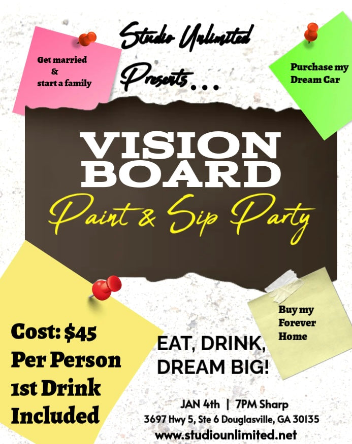 Vision Board Paint & Sip Party