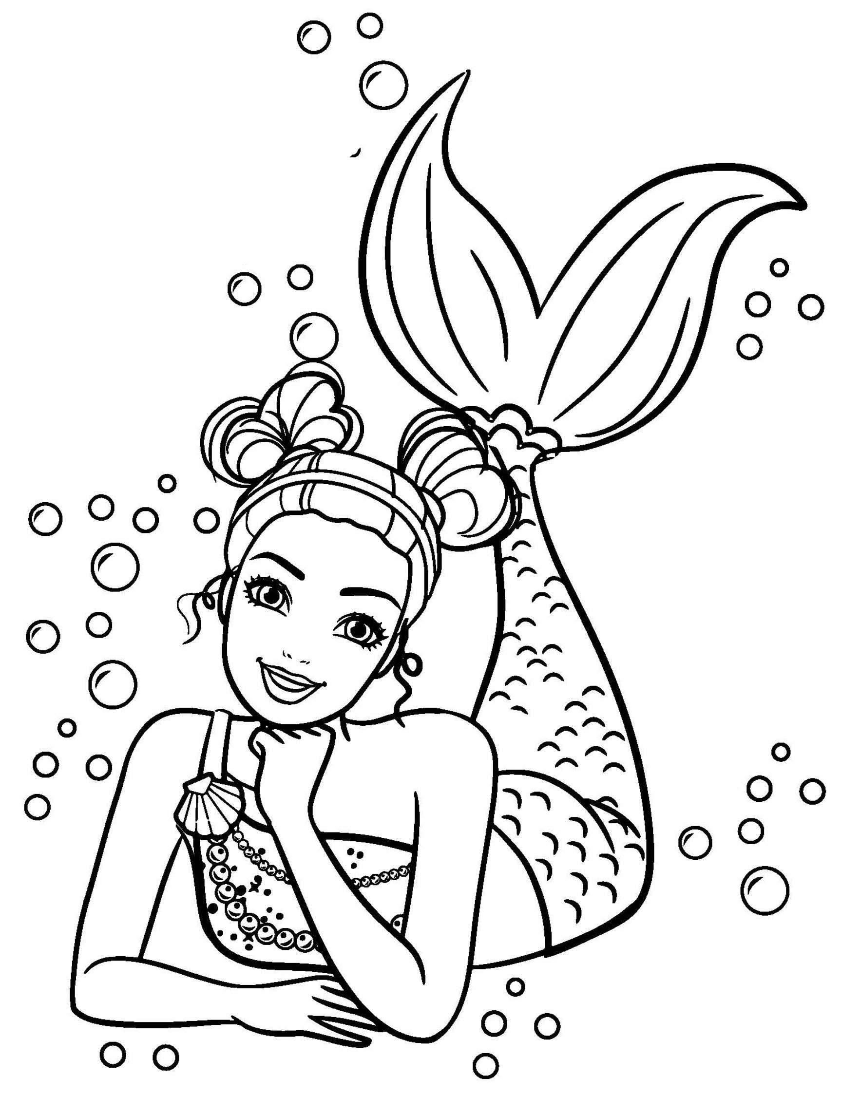 Mermaid Predrawn Canvas Outlined Sketch Paint Kit DIY Girl 